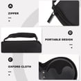 Luxshiny Durable Black Cd Holder Case Large Capacity Disc Storage for ...