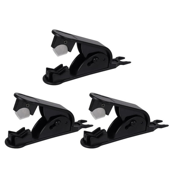 Luxshiny 3-Piece Black Tube Cutter Scissors Set for Home Use with High Efficiency Fast Cutting Blades