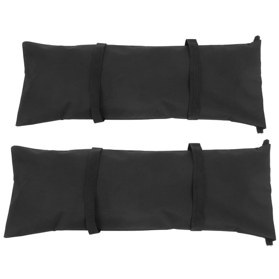 Luxshiny Durable Black Sandbags for Outdoor Stability Versatile Canopy Weights Made of 600D Oxford Cloth Set of 2