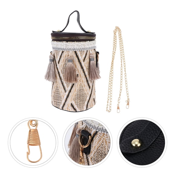 Luxshiny Woven Shoulder Bag - Stylish Multipurpose Casual Messenger Bag for Everyday Storage and Travel