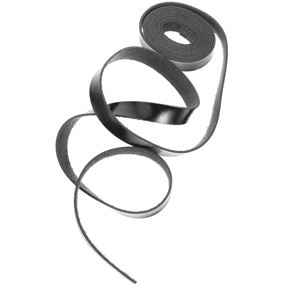 Luxshiny Black PU Strip for Crafting, Material for Leatherworking Projects and Decorative Uses