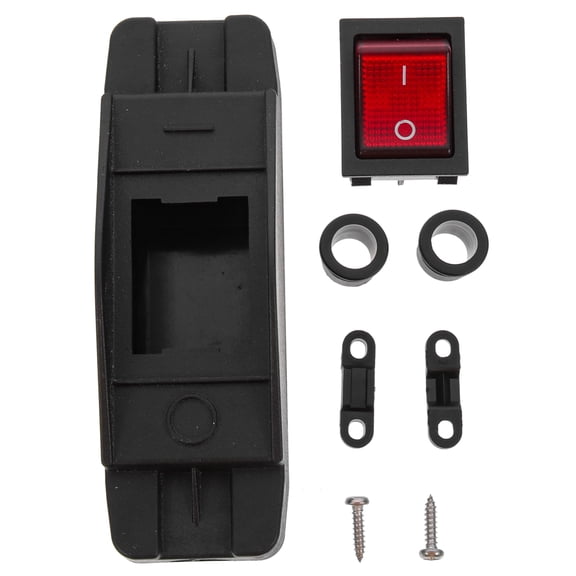 Luxshiny Black Inline Electrical Lamp Switch with Clip for Easy Wiring and Stable Performance