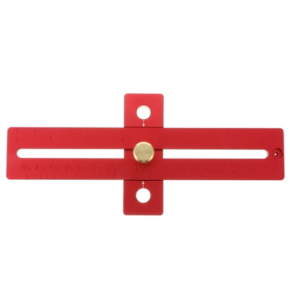 Luxshiny Red Metal Woodworking Parallel Marker for Home Carpentry