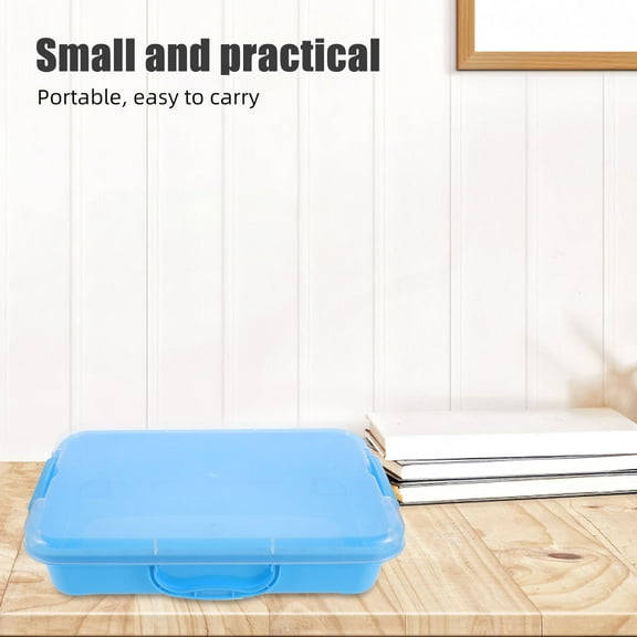 Luxshiny Durable Sky Blue Plastic Sandbox with Storage Lid for Indoor and Outdoor Activities