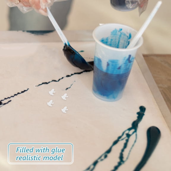 Luxshiny Durable White 3D Printed Frog Sculpture for Resin Mold Crafting Jewelry and Fairy Garden Accessories