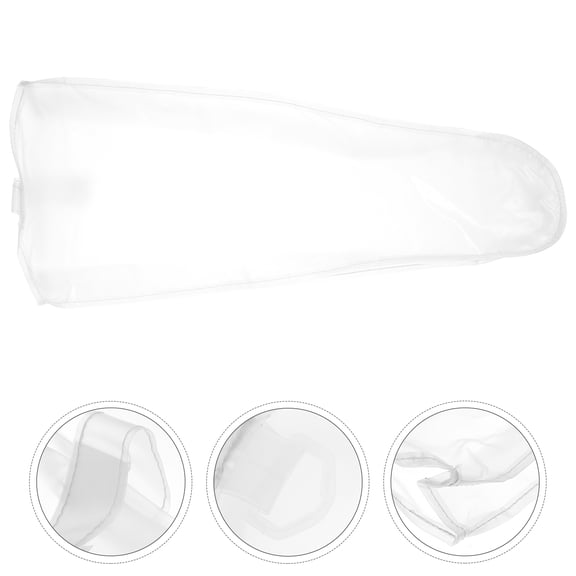 Luxshiny Durable White Protective Cover for Violin, MoistureProof Frosted PVC Dust Cover, Lightweight 1pc