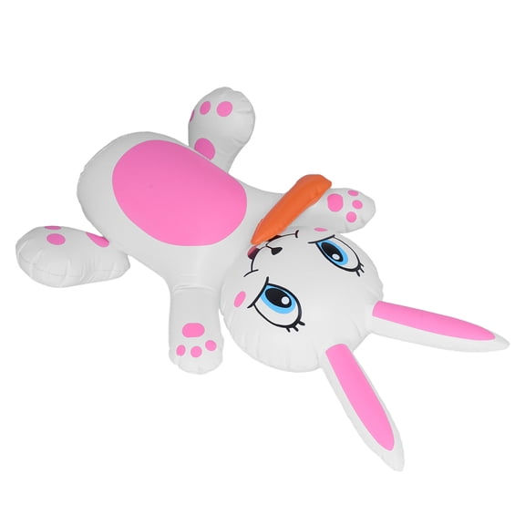Luxshiny Easter Bunny Inflatable Garden Statue Reusable Outdoor Decoration Portable Design