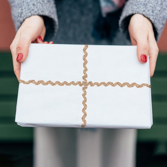 Luxshiny Easy Cut Light Brown DIY Braid Trim for Garment Sewing and Fabric Decoration