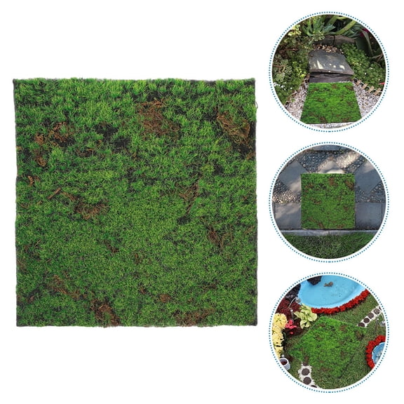 Luxshiny Easy Install Green Artificial Grass Rug for Home Entryway with High Realism Texture