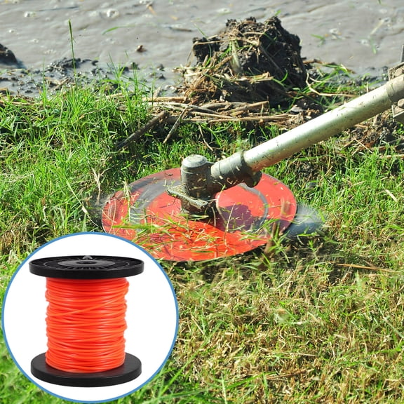 Luxshiny Orange Nylon Mower Line for Efficient Grass Cutting and Edging