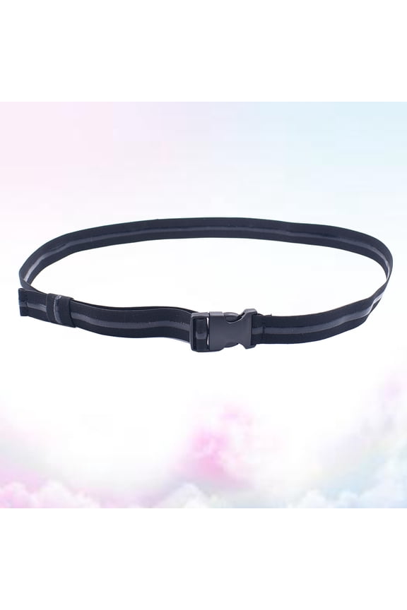 Shirt Anti-Slip Straps Adjustable Shirt Stay Holder Belt Black 1Set