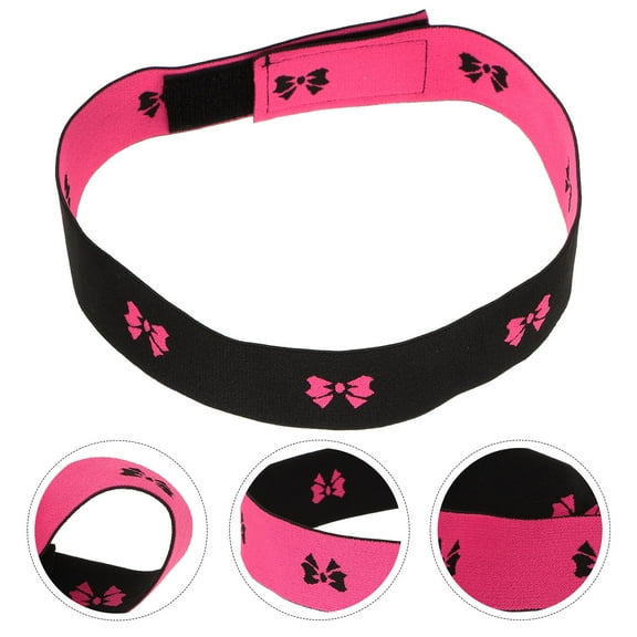 Luxshiny Elastic Strap For Wig Edge Hair Fixing Rosy Double Sided Velvet 1Set