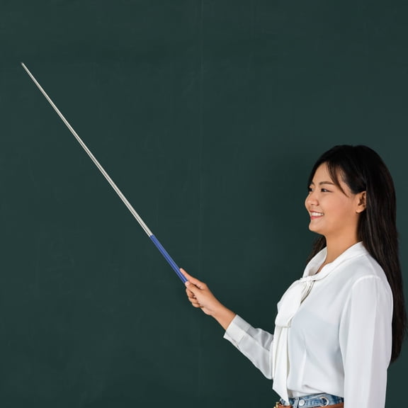 Luxshiny Electronic Whiteboard Pointer Wand Blue Retractable Teacher Equipment 1Pcs