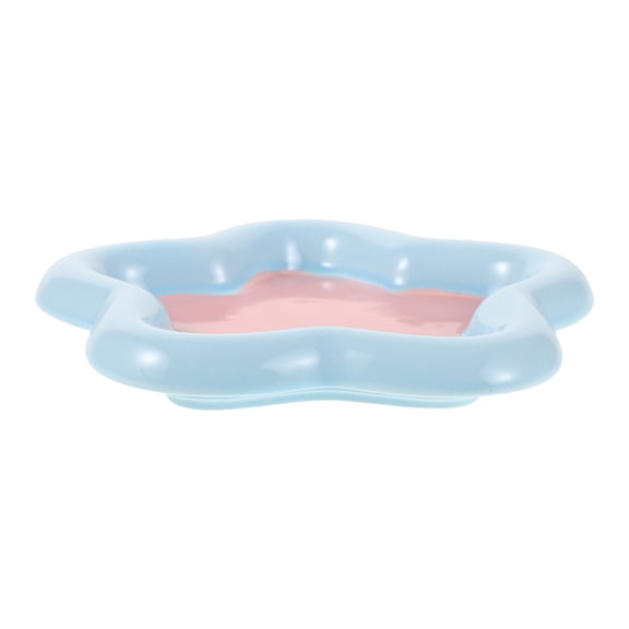 Luxshiny Elegant Ceramic Pet Bowl MultiFunctional WhiskerFriendly Design AntiSlip Easy Maintenance for Cats and Small Dogs 5.5 Inch