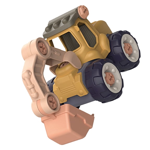 Luxshiny Assembly Engineering Truck Engineering Vehicle DIY for Children Learning Activities 1 Set