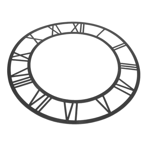 Luxshiny Round Acrylic Wall Clock with Roman Numerals, Decorative Mirror Design for Living Room and Entryway