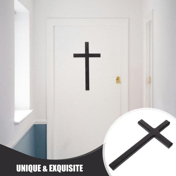 Luxshiny Versatile Wooden Cross Decor Black for Any Style of Home Decoration
