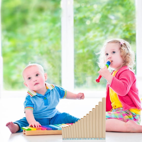 Luxshiny Environmental Protection White Pan Flute Panpipes Beginner Instrument for School Music Use