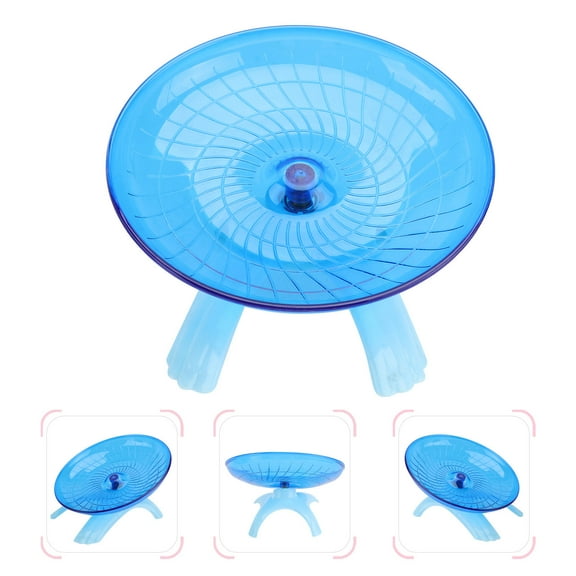 Luxshiny Small Hamster Wheel for Pet Exercise Round Design Blue 1Set