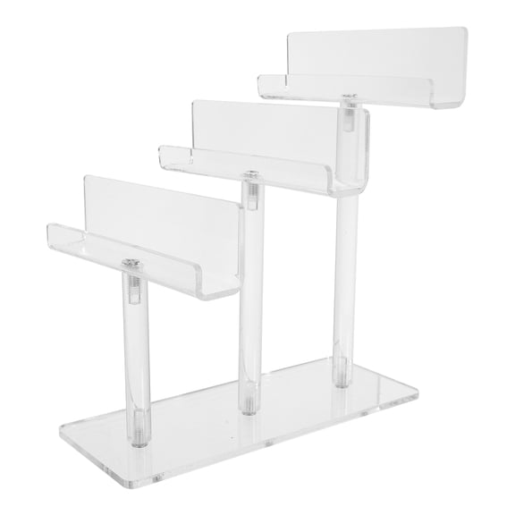 Luxshiny Acrylic Eyeglass Display Stand Transparent Stable Base for All Frames