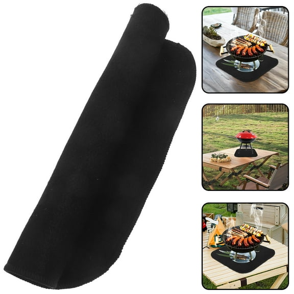 Luxshiny Welding Accessory Fireproof Mat Black Polyester Fire Resistant Flame Retardant