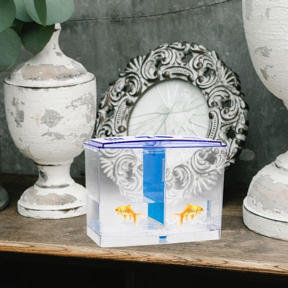 Luxshiny Acrylic Fish Breeding Box with Divider for Betta Tank and Aquarium Incubation