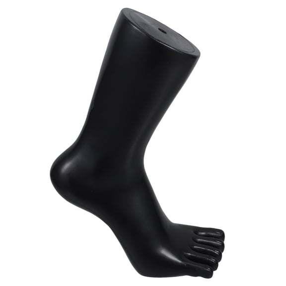Luxshiny Five Toe Black Foot Sock Display Mannequin Plastic Model for Home Or Store Exhibitions