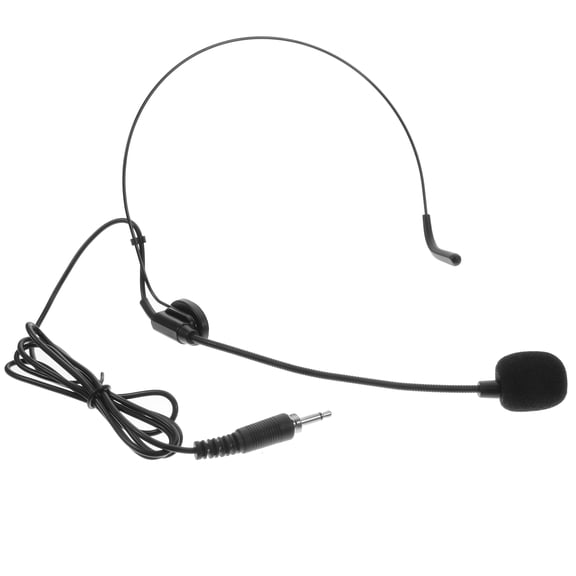 Luxshiny Flexible 3.5mm Headset Microphone for Speaking and Singing with Comfortable Overhead Design