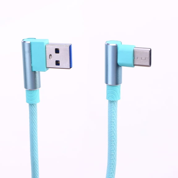 Luxshiny Flexible Green USB C Cable with Fast Charging Support and Smart Current Display