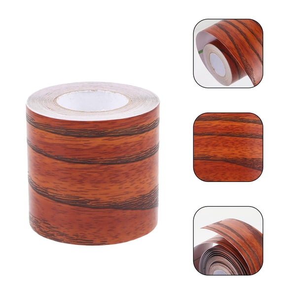 Luxshiny Flexible Skirting Board Wood Grain Tape Multi PVC 2Set Trim