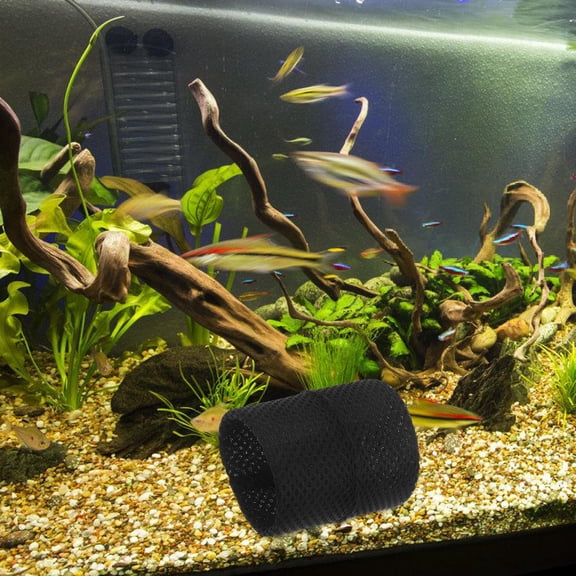 Luxshiny Floating Betta Hideout Fish Hideout Tunnel Black ABS 1Pack for Breeding Sanctuary