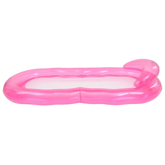 Luxshiny Pink Inflatable Pool Float Hammock Easy Inflate Deflate Breathable Floating Lounger