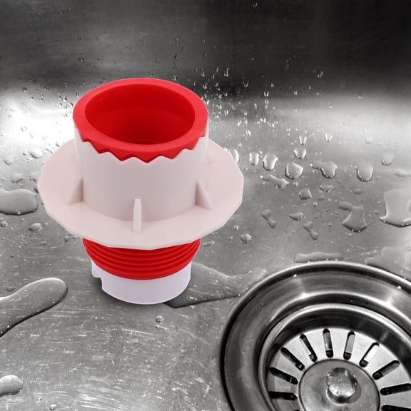 Luxshiny Plastic Floor Drain Backflow Preventer Plug for Kitchen Sink Drain Line Adapter, Multi-Use, 1 Piece