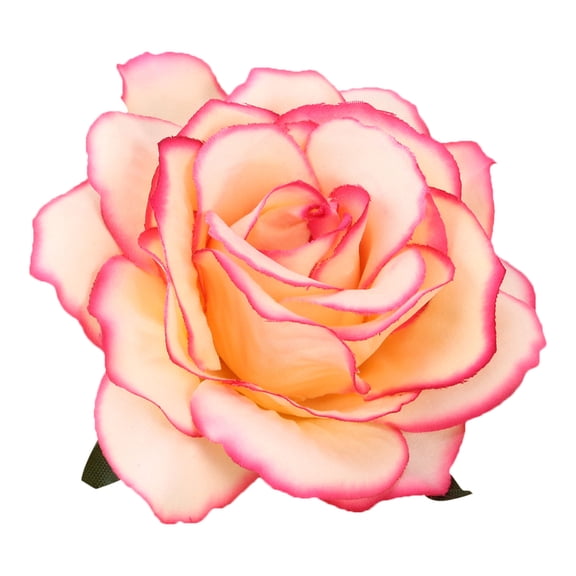 Luxshiny Fashion Brooches Rose Flower Artificial Big Rose Flower Hairpin Hair Clips Antique Color 1Pcs