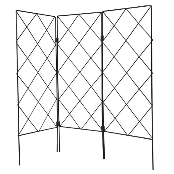 Luxshiny Iron Garden Trellis Black Strong Support for Climbing Plants and Vines