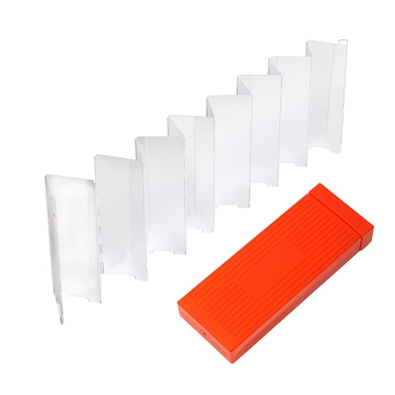 Luxshiny Foldable Plated Silver Windshield for Outdoor Camping Lightweight Portable Windproof Cooking Windscreen