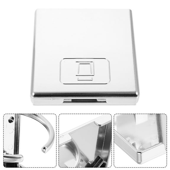 Luxshiny Foosball Table Cup Holder Plated Silver ABS Material Sturdy Durable Easy Install for Game Table