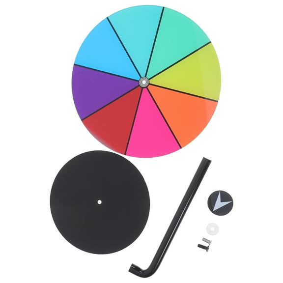 Luxshiny Fortune Game Prizes Wheel Acrylic Stable Rotation Holiday Events General Users 1Set