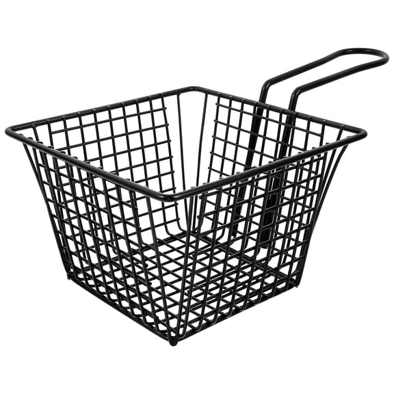 Luxshiny French Fry Holder Stainless Steel Fry Basket with Handle Modern Design 1Set Cooking