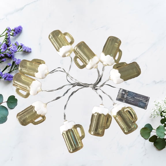 Luxshiny Funny Lights String Yellow Plastic LED Decorative Lighting for Store Use