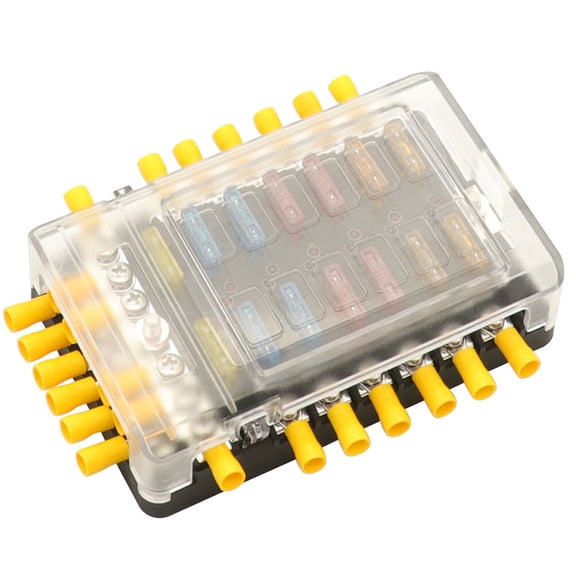 Luxshiny Waterproof Fuse Block PBT 1 Set for Vehicle Installation