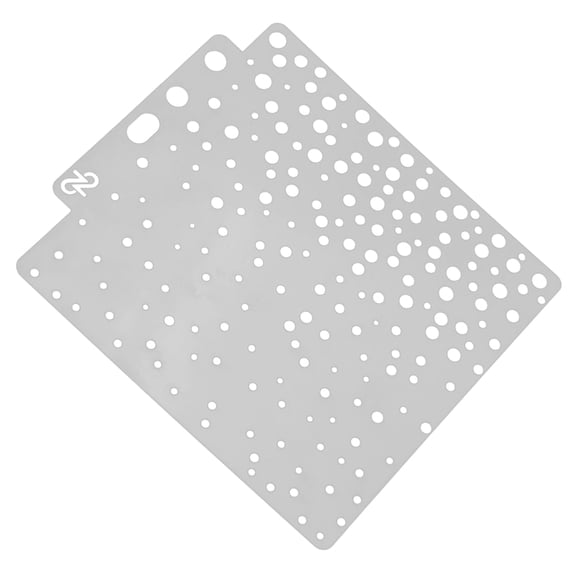Luxshiny Grey Geometric Painting Stencils Set for Scrapbooking, Crafts, Reusable and Flexible Design Templates