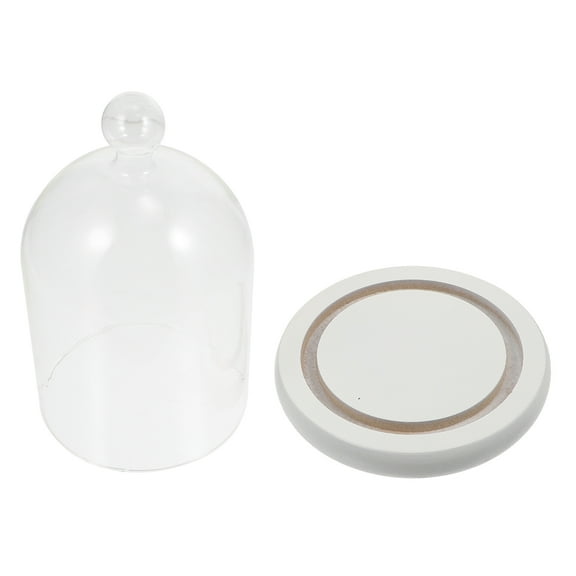 Luxshiny Glass Dome Cloche For Home Decoration With Round Dome Shape And Borosilicate Glass 1Pc