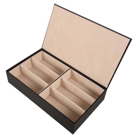 Luxshiny Glasses Storage Organizer Case with Stylish Multi Grid Display for Multiple Eyewear in Assorted Colors