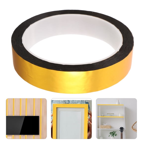 Luxshiny Golden Matte Decorative Tape for Crafts and Home Decor 55 Yard Self Adhesive Trim