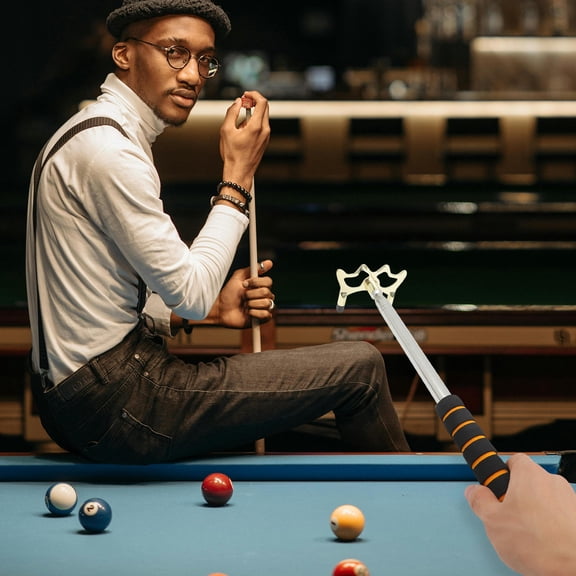 Alasum Portable Pool Stick Bridge with Durable Metal Construction for Smooth Cue Support
