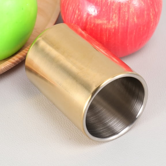 Luxshiny Golden Stainless Steel Toothpick Holder with Modern Design for Home and Restaurant Decor