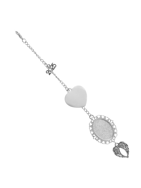 Graduation Cap Photo Charm Pendant with Antique Alloy Frame for Class of 2025 Keepsake