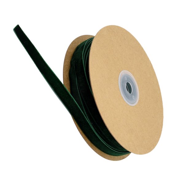 Luxshiny Green Flocking Ribbon for Wrapping, Clothing Accessories, Crafts, Decorations and Projects