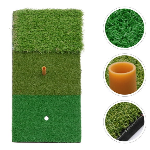 Luxshiny Green Golf Practice Mat Simulating Fairway and Rough for Drive and Iron Shots